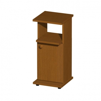 Stolik pod telefon z drzwiami orzech