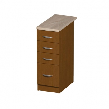 Szafka 30 z szufladami 3+1  orzech