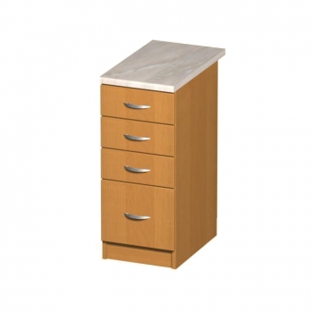 Szafka 35 z szufladami 3+1  olcha