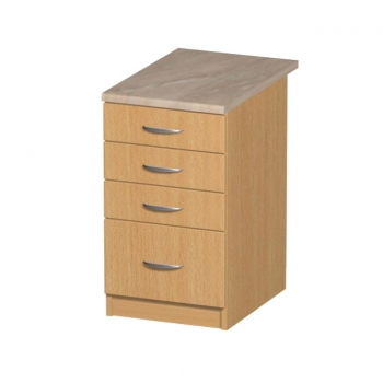Szafka 50 z szufladami 3+1  buk