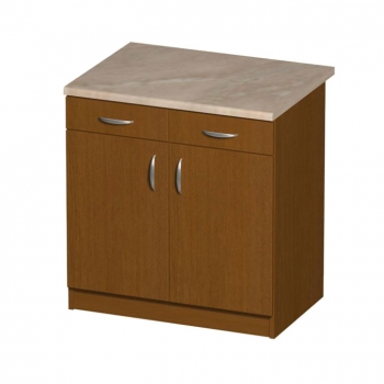 Szafka 80 z 2 szufladami orzech