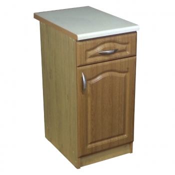 szafka kuchenna 40 z szufladą mdf dąb jasny 2