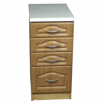 szafka 40 z szufladami 3+1 – fronty mdf dąb jasny 3