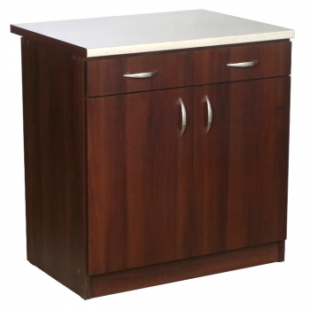 szafka 80 z 2 szufladami orzech ciemny 2