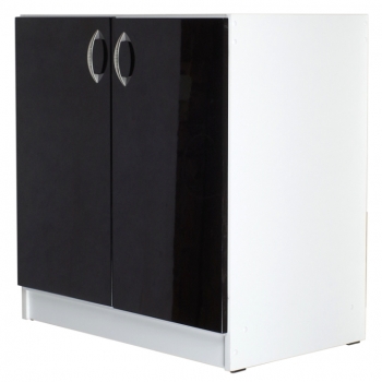 szafka pod zlewozmywak – fronty lakier czarny 1