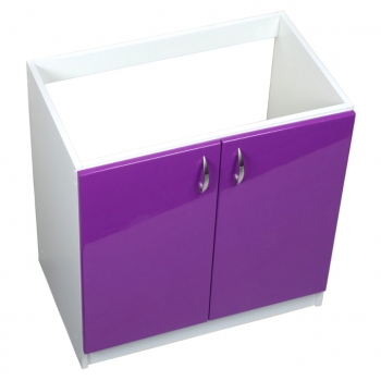 szafka pod zlewozmywak – fronty lakier fiolet 2