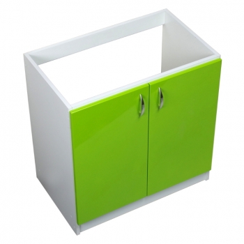 szafka pod zlewozmywak – fronty lakier zieleń 2