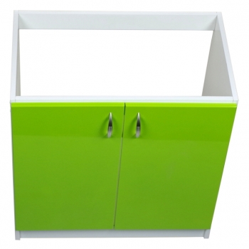 szafka pod zlewozmywak – fronty lakier zieleń 3