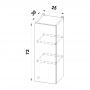 Szafka 25 górna  rysunek