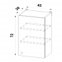 szafka 45 górna - rysunek