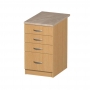 Szafka 50 z szufladami 3+1  buk