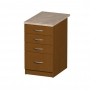 Szafka 50 z szufladami 3+1  orzech